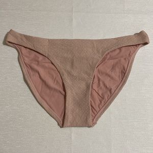 PILYQ Women's Pink Sands Basic Full Bikini Bottom Size S